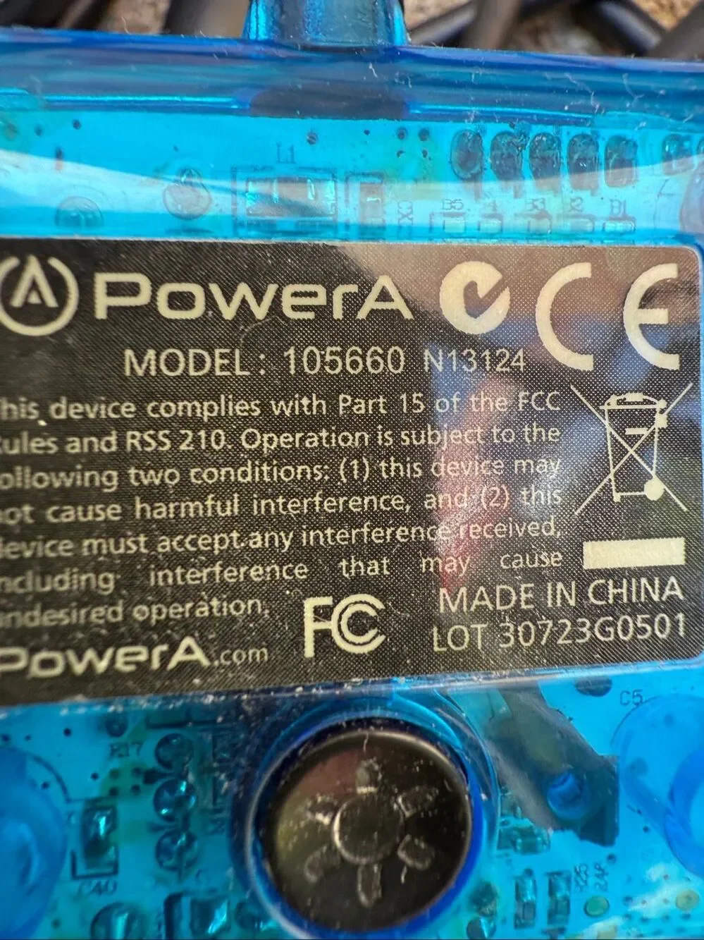 PowerA Mini Pro EX Xbox 360 Wired Controllers Transparent Green Blue Lot of 2